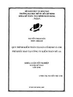 Quy trình kiểm toán tài sản cố định và chi phí khấu hao tại công ty kiểm toán mỹ AA 