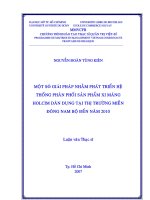 Một số giải pháp nhằm phát triển hệ thống phân phối sản phẩm xi măng holcim dân dụng tại thị trường miền đông nam bộ đến năm 2010  