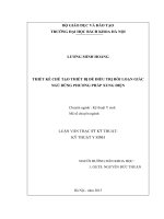 Thiết kế chế tạo thiết bị để điều trị rối loạn giấc ngủ dùng phương pháp 