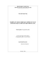 Nghiên cứu hoàn thiện quy trình sản xuất bánh mì ngọt có bổ sung bột khoai lang 