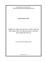 Nghiên cứu tính chất xúc tác của phức Mn(II) với deta trong phản ứng phân hủy h2o2 và oxy hóa một số hợp chất hữu cơ 