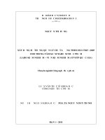 Xây dựng hệ thống quản lý chất lượng theo ISO 17025  2005 cho trung tâm kiểm nghiệm thực phẩm (labo kiểm nghiệm   viện kiểm nghiệm ATVSTP quốc gia 