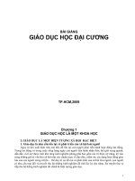 Bài giảng giáo dục học đại cương