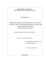 Nghiên cứu mối quan hệ tiến hóa giữa các loài ốc cối (conus SPP ) và đa dạng di truyền của loài ốc cối conus textile ở vùng biển nam trung bộ việt nam 