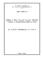 Nghiên cứu ảnh hưởng của một số yếu tố công nghệ đến hoạt độ và thế cacbon của môi trường thấm cacbon sử dụng khí gas công nghiệp việt nam 