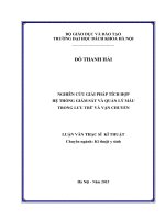 Nghiên cứu giải pháp tích hợp hệ thống giám sát và quản lý máu trong lưu 