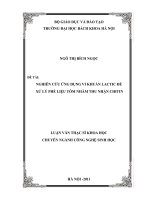 Nghiên cứu ứng dụng vi khuẩn lactic để xử lý phế liệu tôm nhằm thu nhân chitin 