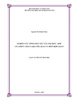 Nghiên cứu tính chất xúc tác oxi hóa   khử của phức chất Cu(II) với ligan và hỗn hợp ligan 