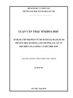 Áp dụng chỉ thị phân tử để đánh giá đa dạng di truyền một số dòng cẩm chướng sau xử lý đột biến tia gamma và kết hợp EMS 