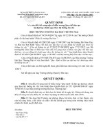 QĐ 247, sửa đổi, bổ sung một số điều trong quy chế đào tạo tín chỉ