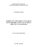 Nghiên cứu tổng hợp và ứng dụng dung môi hiệu năng cao từ mỡ cá thải trên xúc tác bazơ rắn 