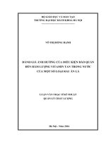 Đánh giá ảnh hưởng của điều kiện bảo quản đến hàm lượng vitamin tan trong nước của một số loại rau ăn lá 