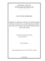 Nghiên cứu mối quan hệ giữa sự biến đổi một số chất cơ bản của lá chè trong quá trình héo với chất lượng chè thành phẩm khi sản xuất chè xanh 