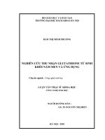 Nghiên cứu thu nhận glutathione từ sinh khối nấm men và ứng dụng 