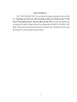 Xây dựng quy trình sản xuất chế phẩm probiotic đa chủng tại viện vi sinh vật và công nghệ sinh học  đại học quốc gia hà nội  