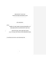 Nghiên cứu phát triển sản phẩm bánh bông lan theo định hướng người tiêu dùng việt nam 