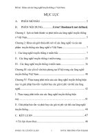 Khảo sát các làng nghề truyền thống ở việt nam