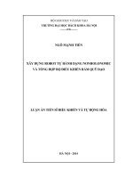 Xây dựng robot tự hành dạng nonholonomic và tổng hợp bộ điều khiển bám 