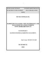 Marketing plan for a new technology and telecommunications website www mobilereview vn  