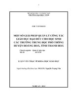 Mot so giai phap quan ly cong tac giao duc dao duc cho hoc sinh cac truong trung hoc pho thong huyen hoang hoa tinh thanh hoa