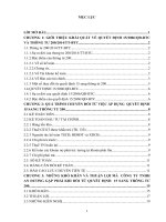 NHỮNG KHÓ KHĂN VÀ THUẬN LỢI MÀ  CÔNG TY TNHH AN DƯƠNG GẶP PHẢI KHI ĐỔI TỪ QUYẾT ĐỊNH  15 SANG THÔNG TƯ 200