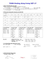 phân loại bài tập và phương pháp giải chuyên đề dao động cơ