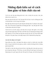 Những định kiến sai về cách làm giàu và bản chất của nó