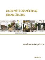 Giải pháp tổ chức kiến trúc mặt bằng trong xây dựng