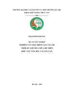 NGHIÊN CỨU ĐẶC ĐIỂM VẬN TẢI ẨM  THỜI KỲ GIÓ MÙA MÙA HÈ TRÊN  KHU VỰC TÂY BẮC VÀ LÂN CẬN