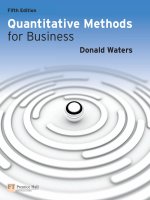 Quantitative Methods for Business 5th Waters