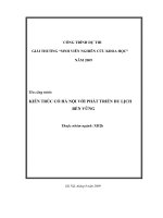 Kiến trúc cổ hà nội với phát triển du lịch bền vững