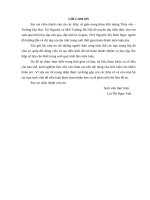 Tính toán dòng chảy lũ và điều tiết hồ chứa Nước Trong – sông Trà Khúc – Quảng Ngãi.