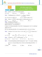 tổng ôn chương 1 toán lần 2