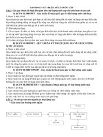 ĐỀ CƯƠNG KỸ THUẬT XỬ LÍ NƯỚC CẤP