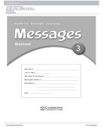 messages 3 workbook 