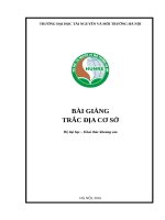 BÀI GIẢNG TRẮC ĐỊA CƠ SỞ