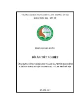 ỨNG DỤNG CÔNG NGHỆ GNSS THÀNH LẬP LƯỚI ĐỊA CHÍNH XÃ BÌNH MINH, HUYỆN THANH OAI, THÀNH PHỐ HÀ NỘI