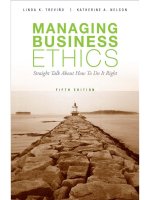 Managing Business Ethics 5th Trevino