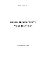 Cơ sở di truyền phân tử và kỹ thuật gen 