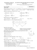 Bộ đề thi chính thức THPT QG môn toán năm 2017 bộ GDĐT ( có đáp án chi tiết cực hay )