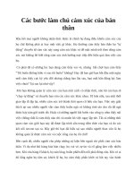 Các bước làm chủ cảm xúc của bản thân