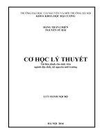 GIÁO TRÌNH CƠ HỌC LÝ THUYẾT (Tài liệu dành cho sinh viên  ngành địa chất, tài nguyên môi trường )