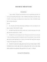 Đáp án bài tập tình huống trộm cắp tài sản 