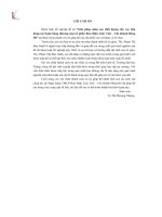 Giải pháp nâng cao chất lượng cho vay tiêu dùng tại ngân hàng thương mại cổ phần Bưu điện Liên Việt chi nhánh Đông Đô (Khóa luận tốt nghiệp)