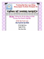 Tiểu luận thống kê về lao động và tiền lương của doanh nghiệp, luận văn tốt nghiệp đại học, thạc sĩ, đồ án,tiểu luận tốt nghiệp 