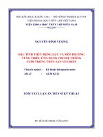 Đặc tính thủy động lực và môi trường vùng triều ứng dụng cho hệ thống nuôi trồng thủy sản ven biển (tt) 