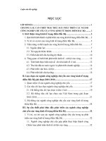 Luận văn Giải pháp thúc đẩy phát triển các ngành công nghiệp chủ yếu của vùng kinh tế trọng điểm Bắc Bộ