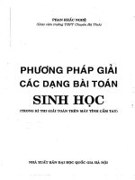 Phương phải giải các dạng bài toán xác suất sinh học bằng máy tính cầm tay phan khắc nghệ