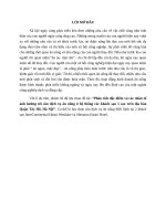 Cầu dịch vụ ăn uống địa bàn quận Tây Hồ, Hà Nội