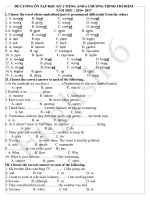 De cuong on tap hoc ki 2 tieng anh 6 chuong trinh thi diem
